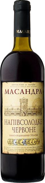 Вино Ординарне столове н/сол.черв. 10% 0,75л